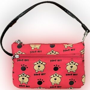 Y2K David & Goliath Mini Wristlet Bag | Paws Off Zip Pouch